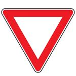 CARTELLO STRADALE DARE PRECEDENZA               3G