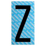 LETTERA ADESIVO NERO SERIE T80 Z         LETTERFIX