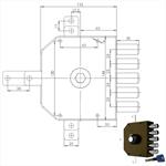 SERRATURA SIC.QUINTUPLICE DX POMPA      3300 MC CR
