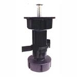 PIEDINO MOBILI PLASTICA REG.TONDO mm 50x120 Pz 4