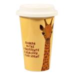 TAZZA MUG CERAMICA COPERCHIO GIRAFFA   ml 260 SOOR