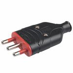 SPINA DIRITTA 10A+T NERA             ELA PLUG ROSI