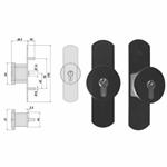 COMANDO ESTERNO MANIGLIONI         07078-65-0 CISA