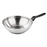 WOK INOX 1 MANICO      cm 28 INOXIDABILI BARAZZONI