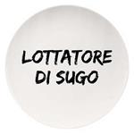 PIATTO CERAMICA PIANO LOTTATORE SUGO  cm 26,5 SOOR