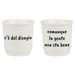 TAZZA CAFFE CERAMICA DISAGIO       ml 90 Pz 2 SOOR