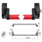 MANIGLIONE ALPHA PUSH LATERALE     5M001-10-0 CISA