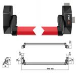 MANIGLIONE ALPHA PUSH LAT+VERT     5M011-10-0 CISA