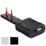 ADATTATORE DIRITTO 10A 2P USB NERO     ULTRAP.ROSI