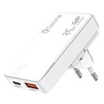 CARICABATTERIE 2 USB-A/C watt 18+35    4021 TIEMME