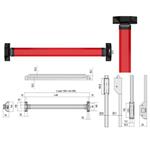 MANIGLIONE ALPHA TOUCH 120 LAT+VER 5M811-10-0 CISA