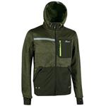 FELPA ZIP LUNGA DARK GREEN XL        GALAXY UPOWER