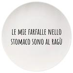 PIATTO CERAMICA PIANO FARFALLE        cm 26,5 SOOR