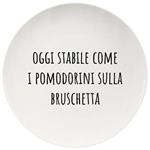 PIATTO CERAMICA PIANO POMODORINI      cm 26,5 SOOR