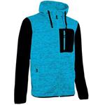 FELPA ZIP LUNGA CIANO FLUO XL       RAINBOW UPOWER