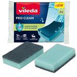 SPUGNA FIBRA BLU PRO CLEAN             Pz 2 VILEDA