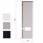 PLACCA ABS NERO SATINATO