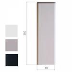 PLACCA ABS CIECA NERO SATINATO