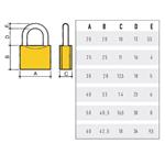 LUCCHETTO OTTONE mm 40 KA 09                POTENT