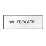 TARGHETTA mm 80,0x20,0 BIANCO/NERO Pz 10 MY FAMILY