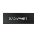 TARGHETTA mm 80,0x20,0 NERO/BIANCO Pz 10 MY FAMILY