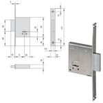 SERRATURA INFILARE FERRO           57223-50-A CISA