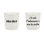 TAZZA CAFFE CERAMICA ORA URLO      ml 90 Pz 2 SOOR