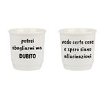 TAZZA CAFFE CERAMICA DUBITO        ml 90 Pz 2 SOOR