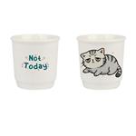 TAZZA CAFFE CERAMICA NOT TODAY     ml 90 Pz 2 SOOR