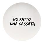 PIATTO CERAMICA PIANO CASSATA         cm 26,5 SOOR