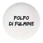 PIATTO CERAMICA PIANO POLPO DI FULM.  cm 26,5 SOOR