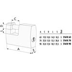 LUCCHETTO OTTONE mm 90 SERRANDE KA   21610 CISA LL