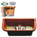 VASO RONDINE RETTANGOLARE C/SUPPORTO 50 h 18  BAMA