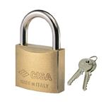 LUCCHETTO OTTONE mm 30 KC CHIAVE UGUALE 22010 CISA