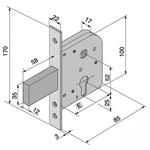 SERRATURA INF.FERRO              070.50.00.0 WELKA